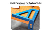 High Precision Woodworking Triangle Ruler Multifunctional Aluminum Alloy Speed Square Long-Lasting for Engineers, DIY Enthusiasts