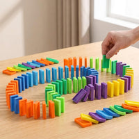 Dominos Set for Kids, Educational Toy for Competition, Patience Training, Primary School Student Birthday Gift, ABS Plastic Odorless