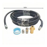 Sewer Drain Cleaning Hose with Nozzles Flexible Rotating Nozzle Wear-Resistant for Plumbers