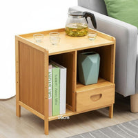 Space-Saving Design Multi-Compartment End Table Spacious Tabletop Nightstand Modern Design Small Cabinet Easy to Assemble for Apartment Dwellers, Students, Homeowners, Living Room, Bedroom, Study