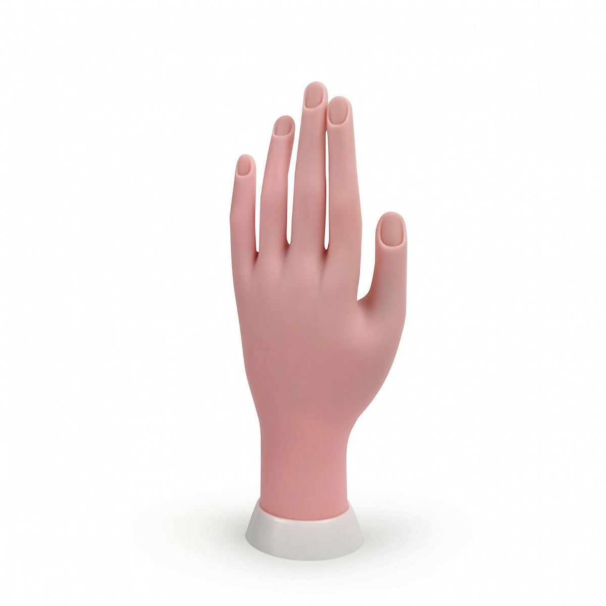 Nail Practice Hand with Base Lifelike Nail Training Hand Model Realistic