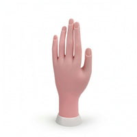 Nail Practice Hand with Base Lifelike Nail Training Hand Model Realistic