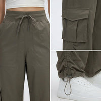 Joggers for Women with Quick Dry Nylon Material for Running and Hiking, Loose Fit Trousers, Ladies Track Pants