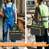 Tool Storage Bag with Removable Cases Soft-Sided Tool Storage Bag with Shoulder Strap Rugged Work Tote for Technicians, Home Improvers, Workshops