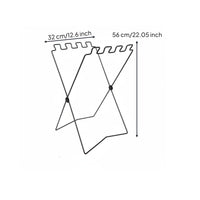 Metal Trash Bag Frame Space Saving Folding Trash Bag Stand Easy to Use