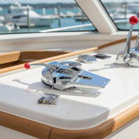 Zinc Alloy Body Dual Lever Throttle Control Embedded Mount Single Lever Throttle Control Heavy Duty for Boaters