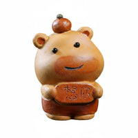 Capybara Tea Pet Adorable Brew Pet Figurine Ceramic Ornament for Gift Shop