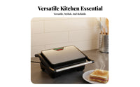 Multi-Functional Multifunctional Steak Machine Nonstick Coating Electric Panini Press Non-Stick Surface Panini Press Grill Double-Sided Heating for Home Cooks, Office Workers, Families, Lunch, Dinner, Dorm Room