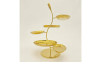 S-Shaped Fruit Stand Polished Tiered Fruit Stand Shallow Trays Table Accessory
