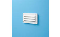 Easy to Install Nylon Vent with Mounting Holes Rectangular Louvered Vent Compact Outlet Lightweight for Boat Owners, Boats, Cabins