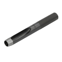 Leather Hole Punch Knurled Grip Tool Matte Black for Workshops, Hobbyists