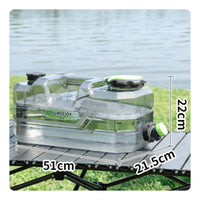 Camping Water Container Transparent Water Storage Container Household Container Faceted Screw-on Lid