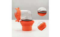 RV Sewer Hose Elbow Adapter Clear RV Sewer Elbow with Gasket Transparent Leak-Proof for Campers, Campgrounds, Travel Trailers