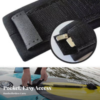 Padded Coiled Ocean Leash TPU Elastic Coiled SUP Leash Hook-and-Loop Water Sports Gear Metal Swivel