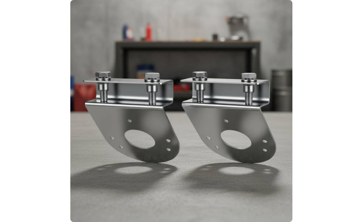 2 Pieces Watermelon Light Bracket Mirror Polished Light Bracket for Trailer Owners