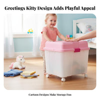 Lidded Stackable Box With Lid Large Lidded Container Built-in Handles for children