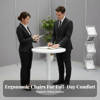 5 Pieces Round Pedestal Table with 4 Gourd-Leg Chairs Curved backrestrest Household Furniture Easy Assembly robust Construction