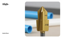 Three-Flute Design PPR Pipe Hole Expander High Hardness PPR Lifting Drill Bit Set Wear-Resistant for Electricians, Home Renovation, Workshop
