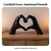 Affectionate Hands Statue Romantic Gift Affectionate Hands Sculpture Nordic Design Love Gesture Figurine for Couples, Anniversary, Bookshelf