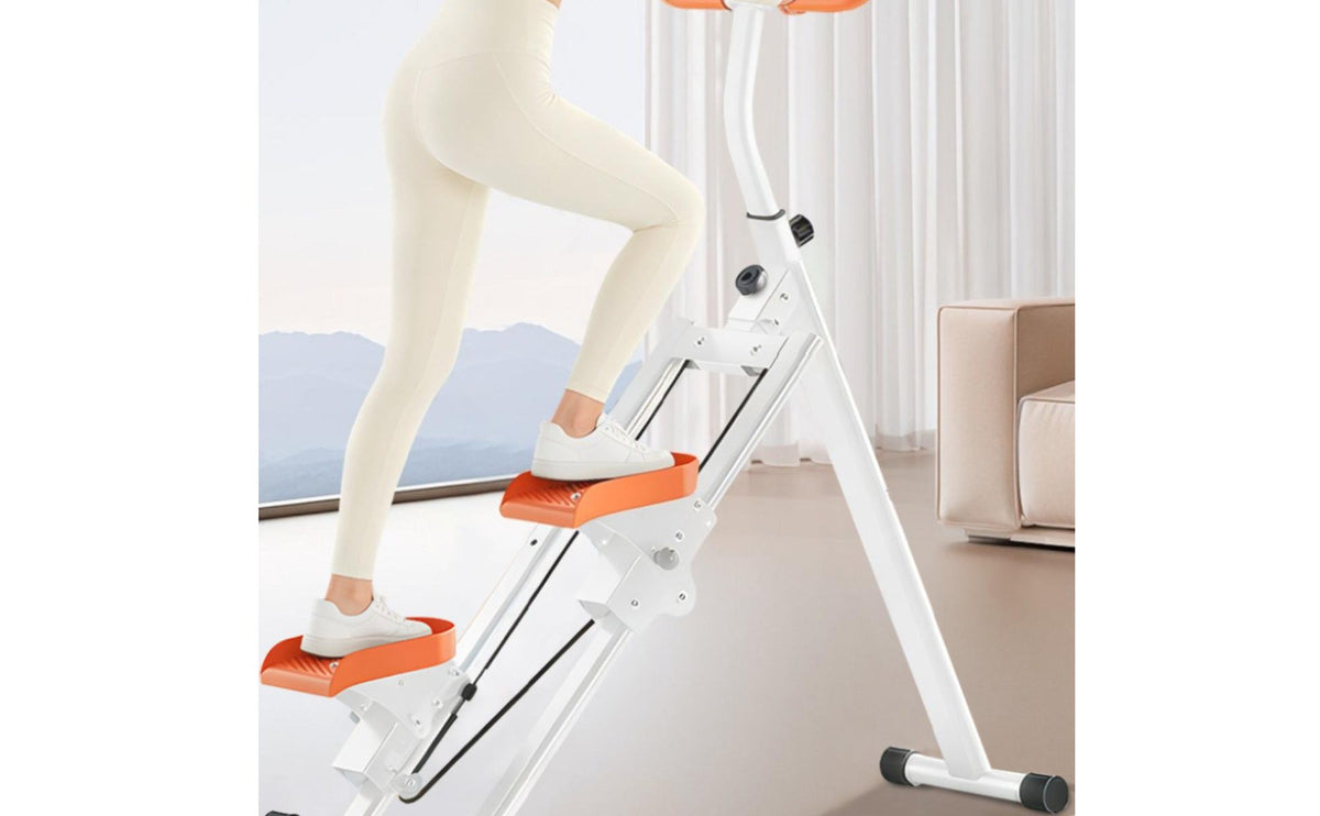 Climbing Step Machine Heavy Duty Frame Vertical Climber Nonnon Slip Handles Fitness Equipment for Home Gym