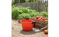 Harvest Bucket Wide Boarder Shoulder Bucket Single-Piece Outdoor Container for Orchard, Garden, Farm