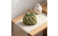 1:12 Scale Crocheted Doll Handbag Handmade Lace Crochet Tote Fine Workmanship Crochet Purse Handle