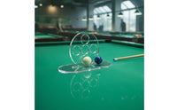 5-Hole Cue-Shaft Aiming Tool Transparent Cue Alignment Aid Acrylic Pool Aiming Aid Clear