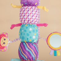 Musical Stuffed Toy with Ruler Soft Caterpillar Toy with Crinkle Music Sensory Stuffed with Rattle Textured for Babies, Infants, Newborns, Nursery, Crib, Tummy Time