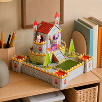 Zhilbao 3D Oasis in Stone City Jigsaw Puzzle for Kids, Educational Building Model Toy