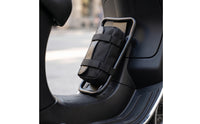 Black Scooter Luggage Rack Cylindrical Center Cargo Rack Sturdy Motorcycle Center Cargo Carrier Rust Resistant for Commuters