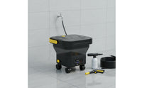 Wheeled Portable Car Washer with Wheels IPX5 Waterproof Car Wash Machine with Water Tank Compact Pressure Washer with Tank Mini for Driveway
