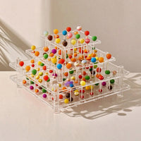 Sucker Display Stand Transparent Sucker Display Stand with Tiers Cake Sweet Treat Holder Reusable Polished for Bakers