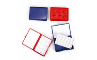 Refillable 24-Grid Paint Palette Portable Empty Watercolor Box Compact Watercolor Pan Case Snap Lid for Artists, Studio, Classroom