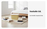 Wheeled Under-Bed Box Large Capacity Wheeled Latching Tote sturdyDuty Complimentary for Families, homeowners
