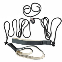 Heavy-Duty Pilates Reformer Rope Kit Padded Straps Reformer Pulley and Strap Set Central Bed Replacement Ropes for Home Gym