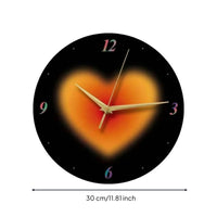 Round Wall Clock Dot Indicators Home Decor