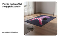 Shock Absorbing Jump Rope Mat Noise Reducing Jump Rope Mat Thickened Cushion Non-Slip Fitness Pad for Apartment Dwellers