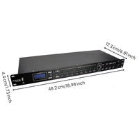 512-Channel DMX512 Recorder and Player Multifunctional DMX512 Protocol Controller Recorder with LCD Display Professional Rackmount DMX512 Protocol Controller Digital for Stage Technicians, Live Events, Theaters