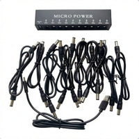 Guitar Pedalboard Power Module Supply Compact Pedalboard Power Module Supply with USB Port Low-Noise for Guitarists