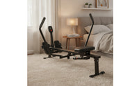 Hydraulic Rowing Machine Slimline Rowing Machine with 12-Level Resistance Compact Rower Full Body Fitness Equipment Smooth