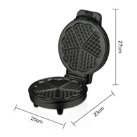 Non-Stick Clamshell Waffle Maker Indicator Lights Electric Waffle Maker Black Small Appliance Hinged