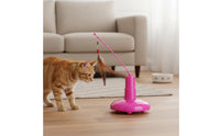 Automatic Feline Teaser Relieves Boredom Electric Rotating Feline Toy Adjustable