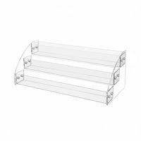 Multi-Level Display Rack Space-Saving Tiered Collectible Stand Easy Assembly