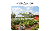 Steel Pipe Trellis Kit Detachable Grape Vine Pergola Easy to Install Climbing Plant Frame for Courtyard, Patio