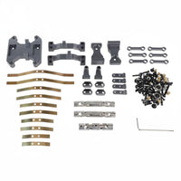 Metal Drive Shaft Shock Absorption System Kit Improved Performance 6WD Truck Parts Aluminum Alloy RC Truck Leaf Spring Upgrade Set
