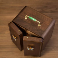 Jewelry Cabinet Multi-Compartment Jewelry Box with Drawers Wood for Women, Vanity