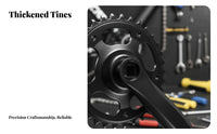 Mountain Bike Crankset Wear-Withstand Ant Mountain Bike Crank Limb Set Single Speed Crankset Thickened Chainring 170mm Crank
