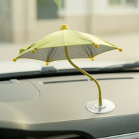 Adjustable Phone Umbrella with Adhesive Base Compact Mini Umbrella with Flexible Stem Portable Shade Lightweight for Streamers
