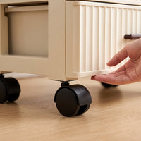Drawer Nightstand with Storage Shelf for Bedroom