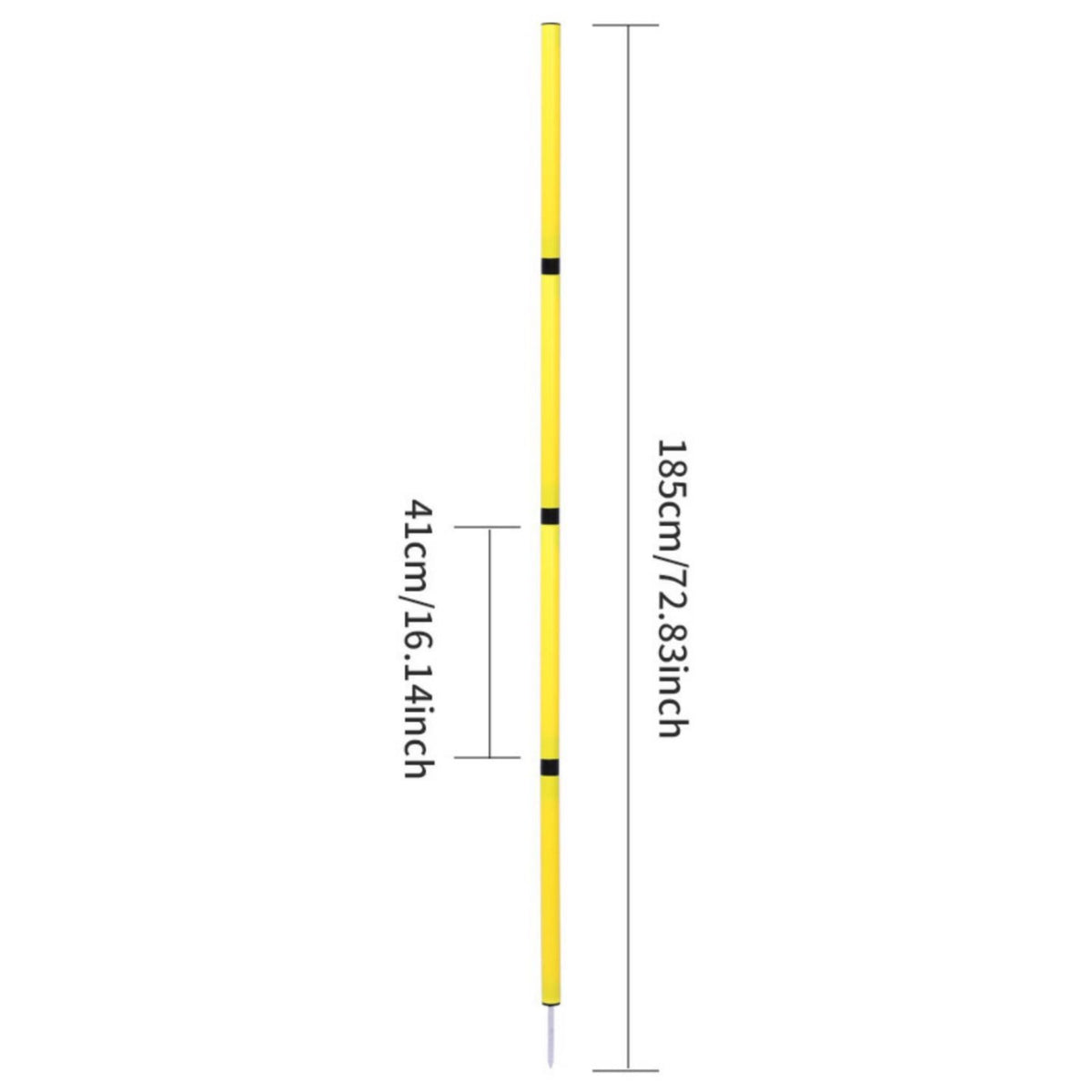 Soccer Training Poles Connectable Design Soccer Slalom Poles Versatile-Sport Basketball Training Markers for Gym